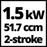 Einhell Herramienta multifunción de gasolina GC-MM 52 I AS (1.5 kW, motor de 2 tiempos bajo nivel de vibraciones, espada y cadena OREGON de gran calidad, encendido digital, cuchilla de 3 dientes)