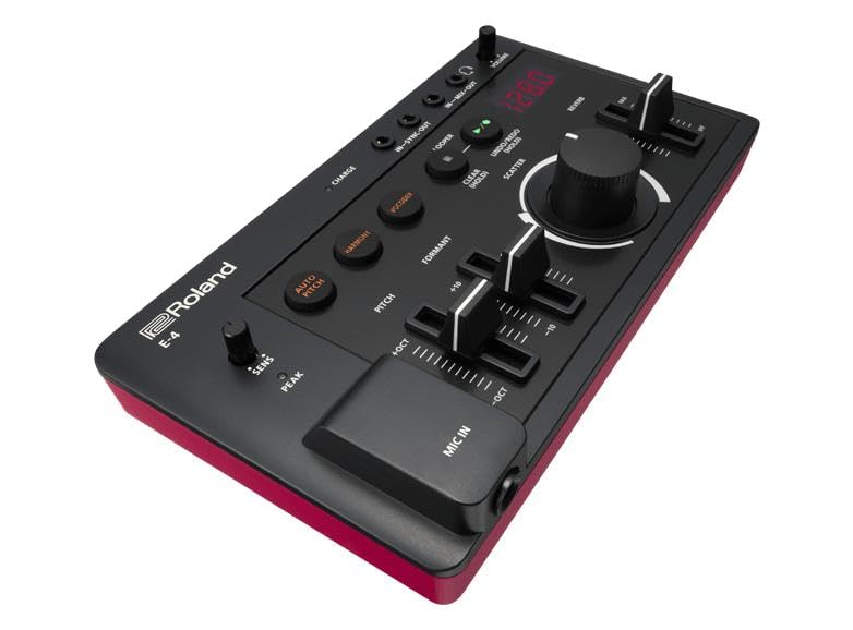 Roland AIRA Compact E-4 Voice Tweaker | Herramienta de transformación vocal con efectos avanzados | Looper de 24 segundos | Filtro corte bajo | Batería inalámbrica para 3,5 horas | Ligero y portátil