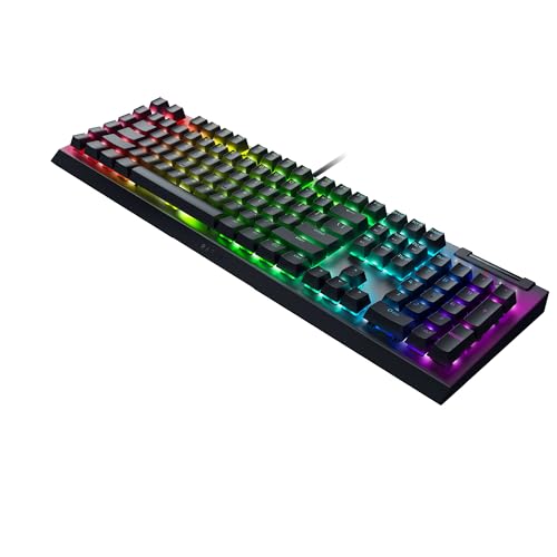 Razer BlackWidow V4 X, Teclado gaming con Razer Chroma RGB (Switches mecánicos amarillos , 6 teclas macro dedicadas de ABS de doble inyección) ES-Layout, Negro