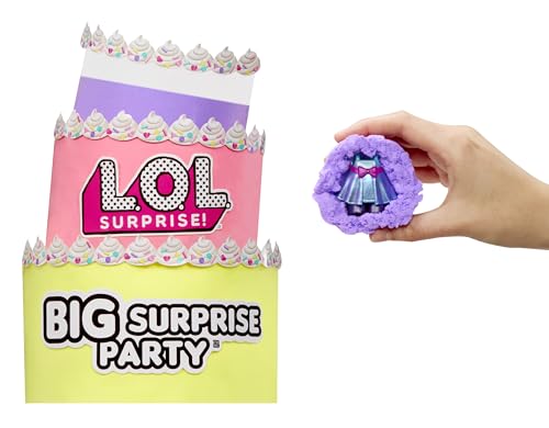 L.O.L. Surprise! Big Surprise Party - 4 Muñecas Coleccionables, 40+ Sorpresas, 5 Experiencias Unboxing, Moda, Arena, Gel Crush, Shell Smash, Fluff, Party Confetti, Regalo para Niñas a Partir de 4 Años
