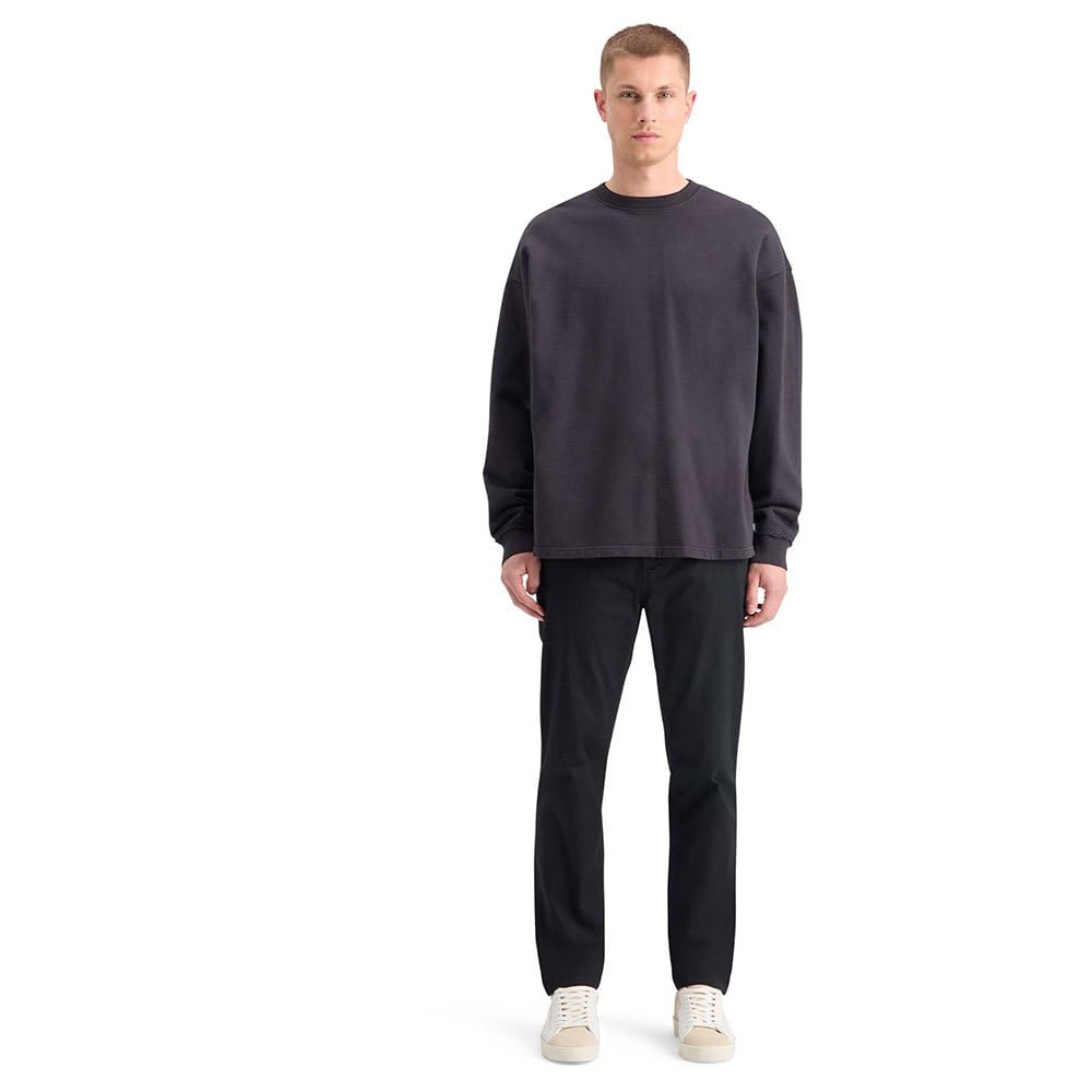 Scotch & Soda 3 Crosses Crewneck Sweatshirt, Sudadera Hombre, Negro, XL