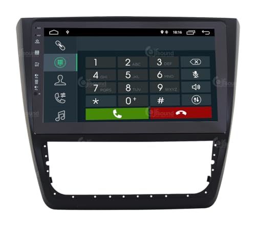 Radio de Coche para Skoda Yeti 2014 con climatizador Manual Android GPS Bluetooth WiFi USB Dab+ Touchscreen 10" 4core Carplay AndroidAuto