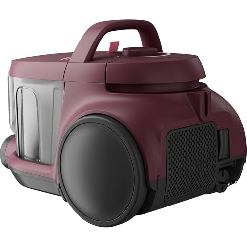 AEG Aspiradora de Trineo Sin Bolsa AL51C1DRF, 1000W, Filtro HEPA, 78dB, Capacidad 2 L, Radio de Acción 9m, Ideal Suelos Duros y Alfombras, Rojo