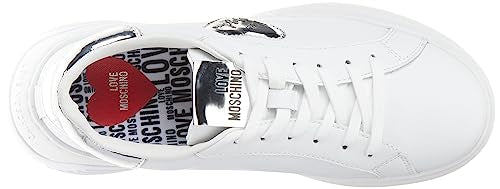 Love Moschino Ja15125g1h, Zapatillas Mujer, Color Blanco, 41 EU