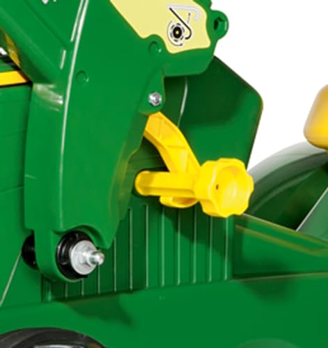 Dicoal Tractor John Deere con Bulldozer, Color Verde, Amarillo, Estandar (Rolly Toys 611096)