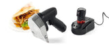 HENDI Cortador cuchillo inalámbrico para kebab, shawarma, gyros, espesor de corte ajustable 0-8mm, cuchilla: 2600 rpm, 2 baterías de 2000mAh, 80W, 60kg/h, 240V, 199x125x(H) 184mm, acero inoxidable