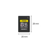 Sony CEA-G480T Tarjeta de Memoria Flash Cfexpress Tipo A Tough de 480 GB, Serie G de Alta Velocidad VPG400 con garantía de Rendimiento de vídeo (Lectura de 1800 MB/s y Escritura de 1700 MB/s)