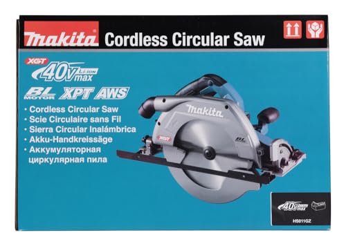 Makita HS011GZ Sierra circular 40V Max XGT sin escobillas de 270 mm – Baterías y cargadores no incluidos