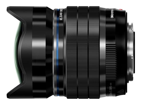OM SYSTEM Objetivo - M.Zuiko Digital ED 8 mm F1.8 Pro, Longitud Focal Fija rápida, Apto para Todas Las Cámaras MFT, Modelos Olympus OM-D & Pen, Serie G de Panasonic, Negro