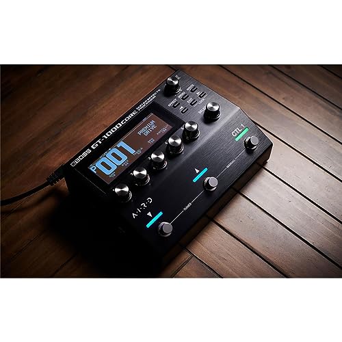 Procesador de efectos de guitarra BOSS GT-1000CORE en un pedal compacto | Creación sonora ilimitada | Insuperable calidad de sonido con AD/DA de 32 bits | Procesamiento de coma flotante de 32 bits