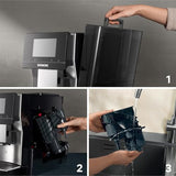 SIEMENS - Cafetera superautomática, EQ700, iSelect Display, coffeeWorld, con preparación en frío y preparación lenta, espumador de leche, Home Connect, gris, TP715R01