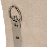 Espejo de pie con Forma de Madera DM y Terciopelo en Beige 68x4x90cm