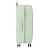 Enso Beautiful day Maleta mediana Verde 48x70x28 cms Rígida ABS Cierre TSA integrado 79L 4,32 kgs 4 Ruedas dobles