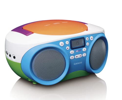 Lenco SCD de 41 – Radio portátil con CD, MP3, USB, Aux-In