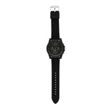 Armani Exchange Reloj hombre, movimiento cuarzo cronógrafo y caja 44mm con correa silicona