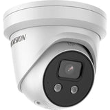 Hikvision Cámara de vigilancia Turret DS-2CD2386G2-ISU/SL(2,8 mm)(C) con 8 megapíxeles, hasta 30 m de iluminación, cámara de vigilancia Profesional, cámara Acusense con Filtro de Alarma Falsa