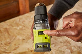 RYOBI ONE+ 18V Taladro percutor sin escobillas – 54 Nm, mandril 13 mm, 2 velocidades (0–450/0–1.700 rpm), 24 posiciones de par – Incluye baterías 2,0 Ah + 4,0 Ah y cargador