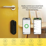 Yale Linus Smart Lock L2 - Negro - 05/103210/MB | Acceso sin llave | Instalación DIY | Bloqueo/desbloqueo remoto | Llaves virtuales| Alertas en tiempo real