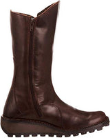 Fly London MES, Botas con hebilla, Mujer, Dk Brown, 38 EU