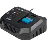 Högert Technik Juego de destornilladores de impacto sin escobillas, 18 V, 600 Nm, par de torsión, batería de 4,0 Ah, cargador de 4 A, maletín, motor sin escobillas, iluminación LED, para talleres +