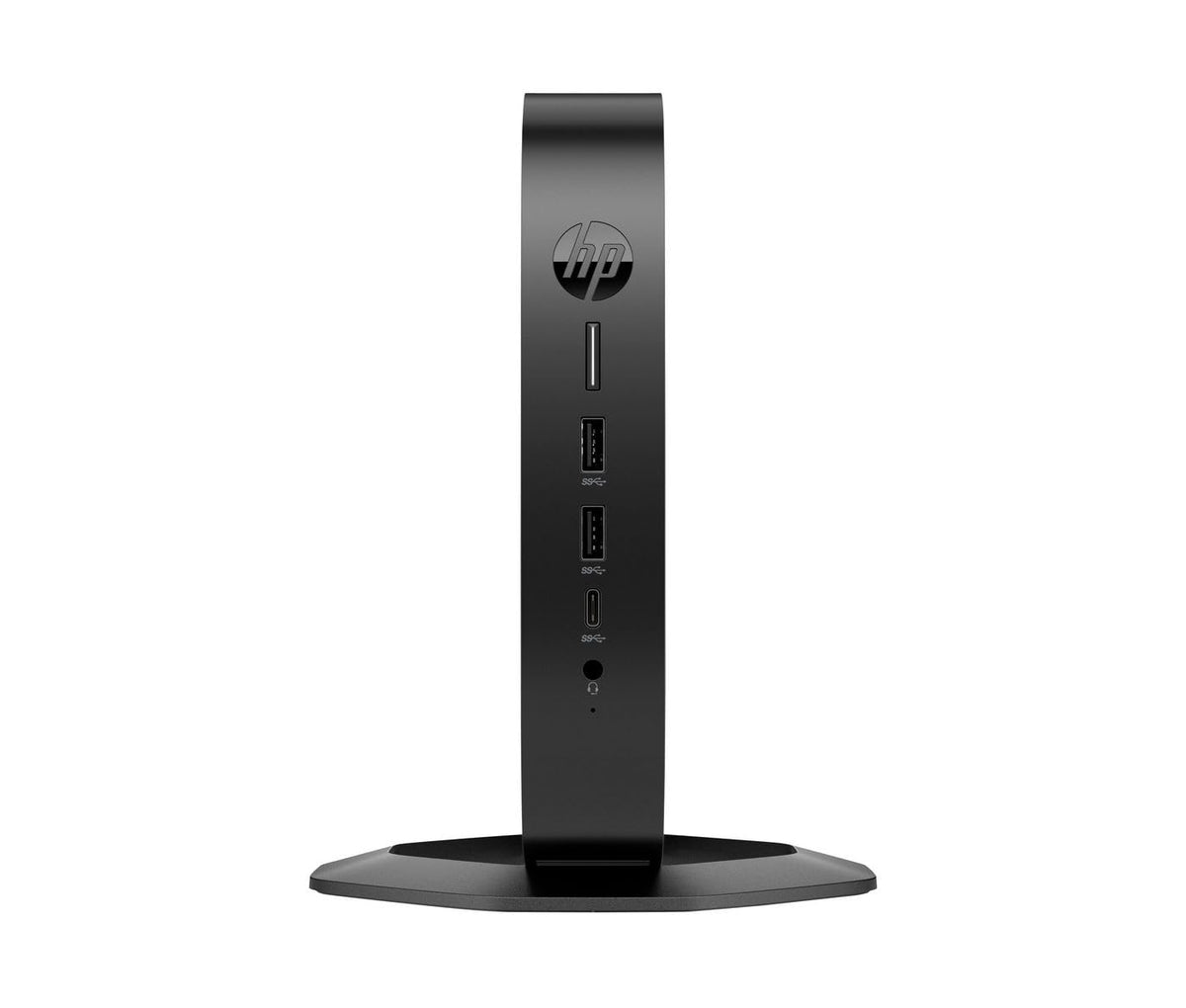 HP Elite t655 - Thin Client - SFF - 1 x Ryzen Embedded R2314 / 2.1 GHz - RAM 8 GB - Flash 32 GB - eMMC - Radeon Graphics - 1GbE ThinPro - Monitor: Ninguno - Teclado: alemán