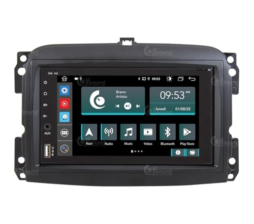Radio de Coche Fiat 500L Android GPS Bluetooth WiFi USB Dab+ Touchscreen 6.2" 8core Carplay AndroidAuto
