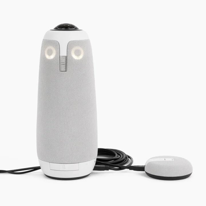 Owl Labs Micrófono de expansión para Meeting Owl 4+ y Meeting Owl 3: amplíe el alcance del audio en espacios más grandes en 8 pies (2,5 metros) en la dirección del micrófono - gris