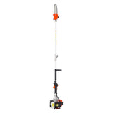 VEVOR Motosierra de Pértiga a Gasolina, Motosierra Inalámbrica de 33 cc y 2 Tiempos con Barra de Corte de 20,3 cm, Tanque de Combustible de 850 ml y Extensible de 2,04-3,54 m para Podar Árboles