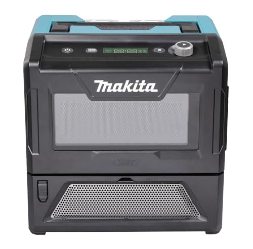 Makita MW001GZ - Microondas con batería, 40 V, máx. 350/500 W, 8 L (sin batería, sin cargador)