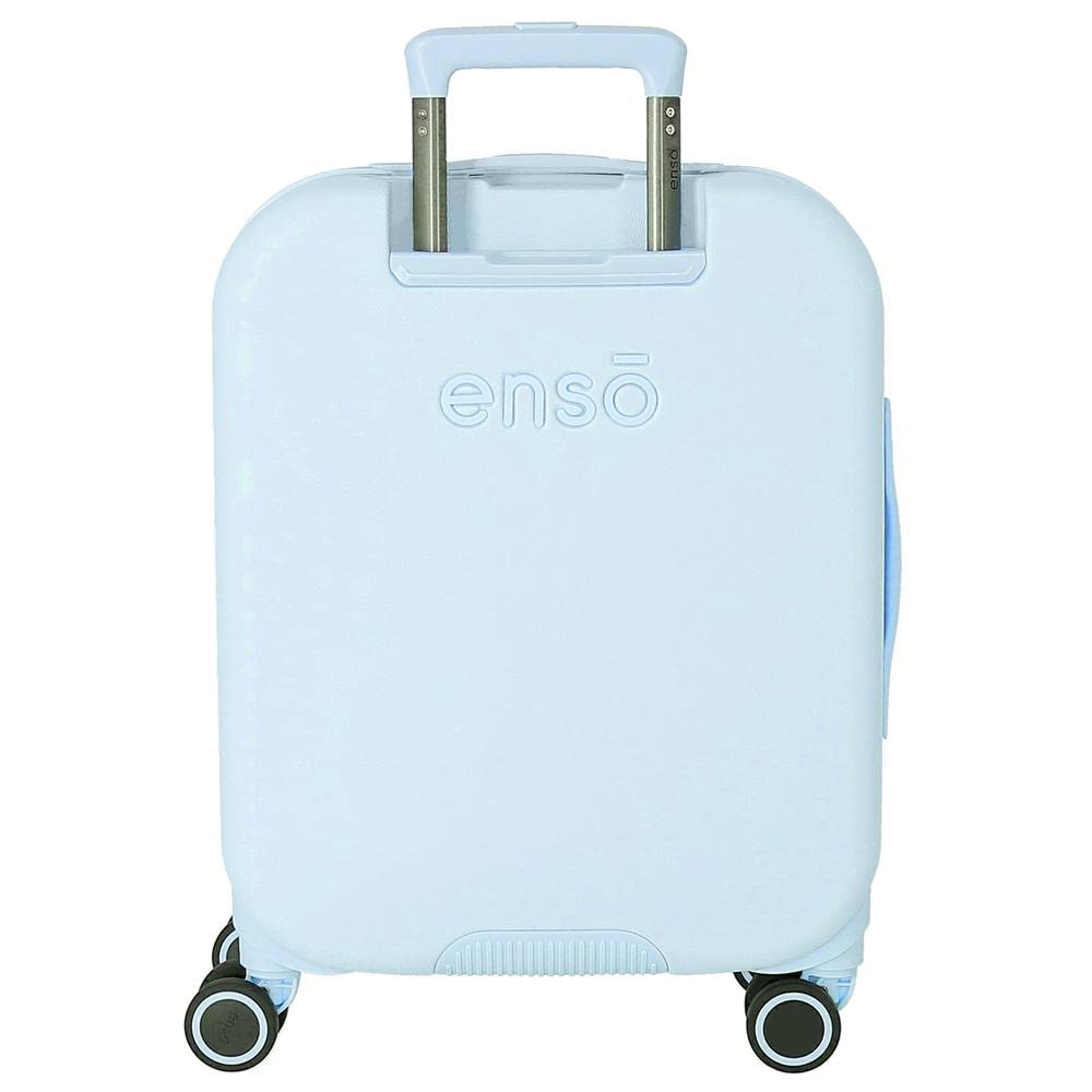 Enso Balloons Maleta de Cabina Turquesa 40x55x20 cms Rígida ABS Cierre TSA Integrado 37L 3,22 kgs 4 Ruedas Dobles Equipaje Mano