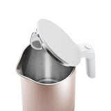 ZWILLING ENFINIGY Hervidor de agua Pro con ajuste de temperatura, Filtro antical de acero inoxidable y función mantener en caliente, 1850 W, 1,5 l, Rosa