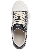 DKNY York Lace-up-Zapatillas Deportivas, Mujer, Negro Blanco, 39 EU