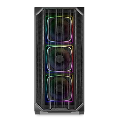 Sharkoon AK5M RGB Black, ATX - Carcasa para PC