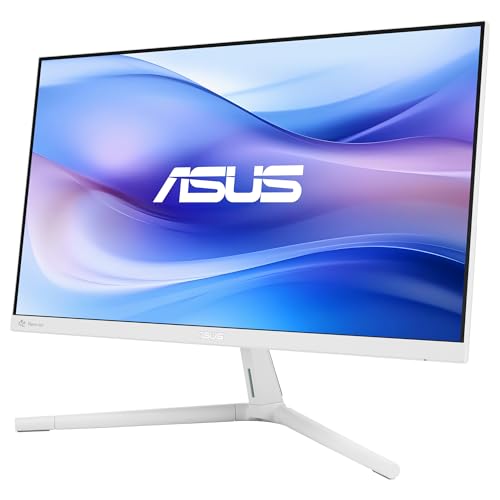 ASUS VU249HFI-W Monitor Eye Care de 24 Pulgadas, 23.8 Pulgadas visibles, Full HD 1920 x 1080, IPS, 100Hz, SmoothMotion, Adaptive Sync, ionizador de Aire, tecnología Eye Care Plus, Filtro de luz Azul