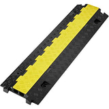VEVOR Rampa protectora de cables, paquete de 5, 2 canales, capacidad de 22,000 lbs/eje, cubierta de alambre de TPU resistente, rampa protectora de manguera, rampa de entrada, retardador de velocidad d