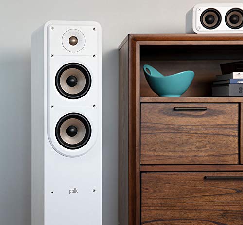 Polk Audio Signature S50E Altavoces HiFi para música y Cine en casa, Altavoz pasivo de Rango Completo, 20-150 W, 8 ohmios, Alta Resolución, 42 Hz - 40 kHz (Unidad)