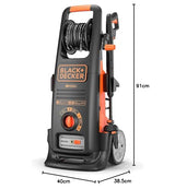 Black+Decker Hidrolimpiadora de Alta Presión BXPW2500DTS con 2 Motopompas (2500 W, 150 Bar, 810 L/H)