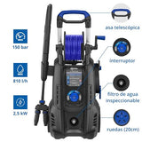 AR Blue Clean Hidrolimpiadora de Alta Presión con 2 Motopompas y Power Brush e-4 TWINFLOW D (2500 W, 150 bar, 810 l/h)