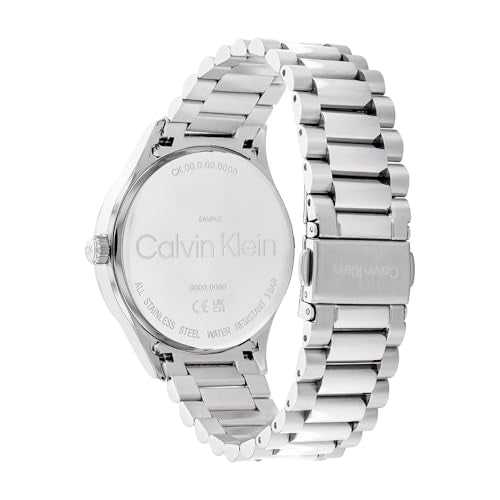 Calvin Klein Reloj Analógico de Cuarzo para Hombre y Mujer Colección Iconic Disponible con Pulsera de Acero Inoxidable en Enlace o en Malla