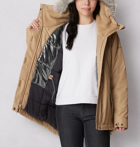 Columbia Suttle Mountain II Insulated Jacket Chaqueta, Mujer, marrón Claro, L