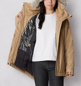 Columbia Suttle Mountain II Insulated Jacket Chaqueta, Mujer, marrón Claro, L