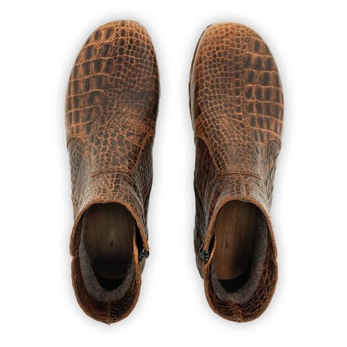 Woody Olga, Botas Cortas al Tobillo Mujer, Tabacco Croco, 38 EU