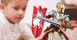 Papo - El Castillo del Caballero 60002, 58cm, Universo Medieval Multicolor para Niños a Partir de 3 Años - Juego de rol Histórico Que Enriquece la Imaginación