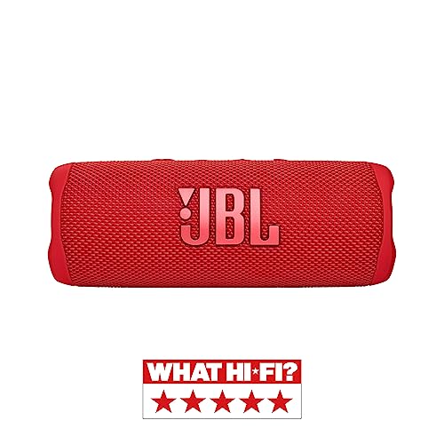 JBL Altavoz Bluetooth portátil Flip 6 Altavoz resistente al agua y al polvo IPX67, compatible con JBL PartyBoost, hasta 12h de batería, rojo