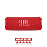 JBL Altavoz Bluetooth portátil Flip 6 Altavoz resistente al agua y al polvo IPX67, compatible con JBL PartyBoost, hasta 12h de batería, rojo