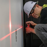 Klein Tools 93LCLS - Nivel láser de línea cruzada con punto de plomada, autonivelante, incluye abrazadera de montaje magnética