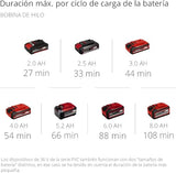 Einhell herramienta multifunción alimentada GE-LM 36/4 en 1 Li-Solo Power X-Change (Li Ion, 2x 18 V, motor sin escobillas, el cabezal del cortasetos se puede inclinar 7 veces, sin batería ni cargador)