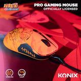 Konix Naruto Shippuden Ratón Gaming Cable/inalámbrico PC - Edición Pro Collector Numerada - 32 000 dpi - Autonomía 70 h - Diseño Kurama/Kyûbi