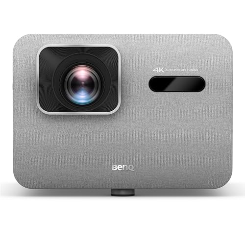 BenQ TK705i 4K HDR Home Entertainment Projector, 3000 ANSI Lumens, Google TV, Netflix, Low Input Lag, Auto Image Adjustment, Optical Zoom, Bluetooth, HDMI 2.1, 150" Big Screen, MEMC, HDR 10+