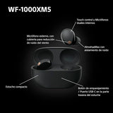 Auriculares inalámbricos con Noise Cancelling SONY WF-1000XM5, bluetooth, auriculares in-ear, micrófono, hasta 24 horas de batería, carga rápida, IPX4, Alexa y Google Assitant, iOS y Android - Negro